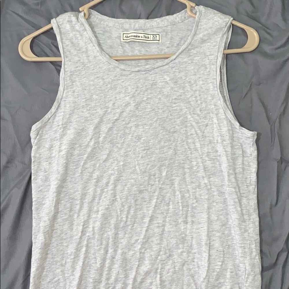 Light Grey/Gray cami tank top Abercrombie&Fitch